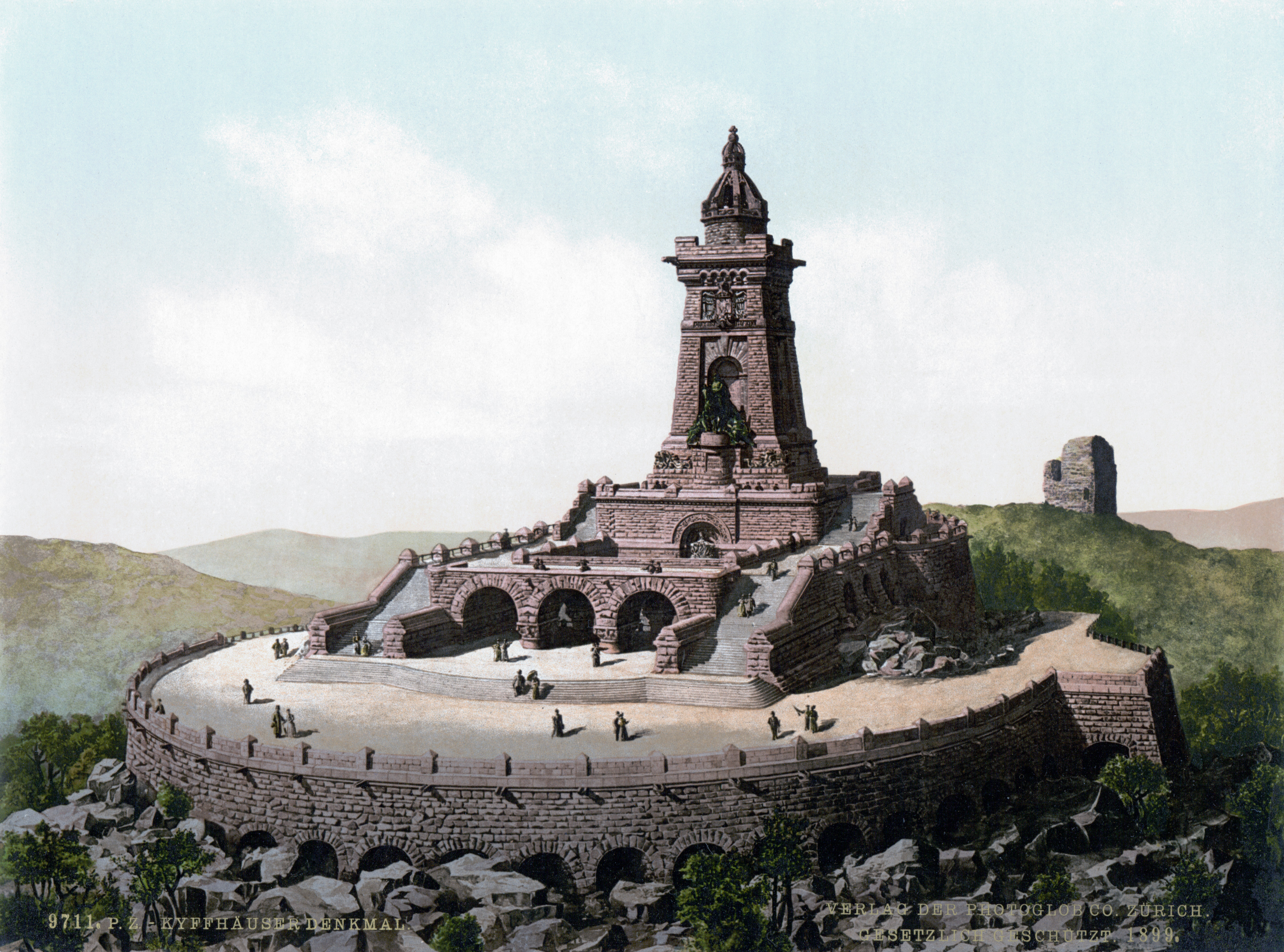 Historisches Bild des Kyffhäuser Denkmals